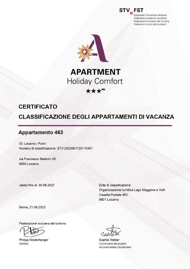 Appartamento 2,5 Con Piscina Nel Cuore Di Locarno 463 Eksteriør billede